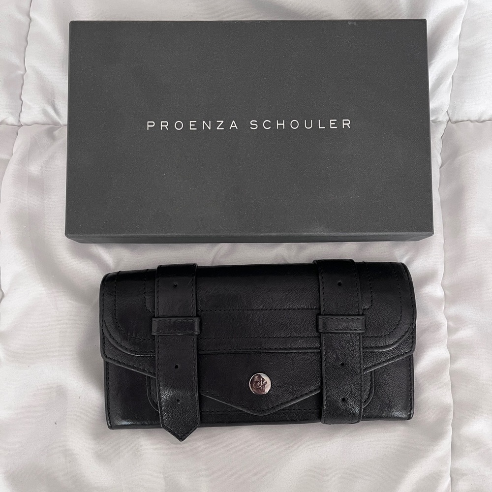 EUC Proenza Schouler continental wallet black